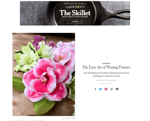 GardenandGun_Easy Art of Waxing Flowers March 2018 Shaddix