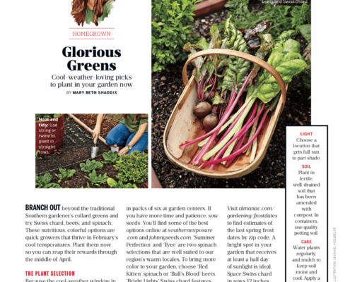 Southern Living Feb18 Homegrown Gardening